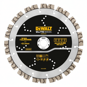 Lame diamantée segmentée DeWalt Elite 230 mm à usage général - Product Image 2
