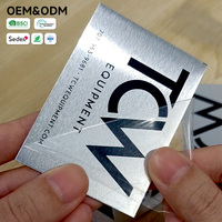 Plaques de nom de bureau en métal personnalisées, marquées au laser, en aluminium brossé, pour l'identification des actifs de bureau