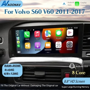 วิทยุติดรถยนต์ระบบแอนดรอยด์ขนาด 8.8 นิ้ว สำหรับรถยนต์วอลโว่ S60 V60 ปี 2011-2017 เครื่องเล่นมัลติมีเดียพร้อมระบบนำทาง GPS รองรับ Wireless Carplay และ WIFI 4G - Product Image 2