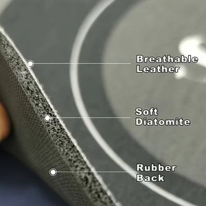 Tapis de sol absorbant l'eau en boue de diatomées, séchage rapide, pour porte de salle de bain, tapis de toilette épais, imperméable et antidérapant - Product Image 4