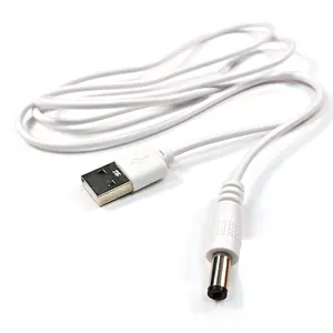 Wholesale USB 2.0 Type A Male to 5.5mm x 2.5/2.1mm DC Power Male Plug cord Cable 5v powered usb to dc cable usb to dc