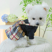Ventes en gros disponibles, robes pour chiens en peluche à carreaux personnalisées XS, robe de toilettage pour animaux de compagnie, manteau pour chien à poitrine profonde, vêtements d'hiver pour grands chiens