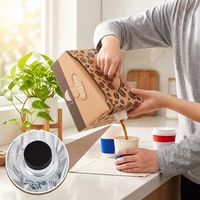 Boîte à boisson en carton ondulé portable 3L/5L avec bec verseur BIB et sac intérieur en carton imprimé laminé