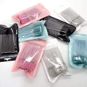 Rose Bleu Violet Jetable 50Pcs Extension de <span class=keywords><strong>Cils</strong></span> Mascara Brosses Or Rouge Brosse à <span class=keywords><strong>Cils</strong></span> - Product Image 2