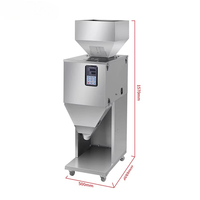 Machine de pesage semi-automatique à tête unique pour le remplissage de particules en bouteille, haute précision, pour céréales, graines, haricots, thé en poudre