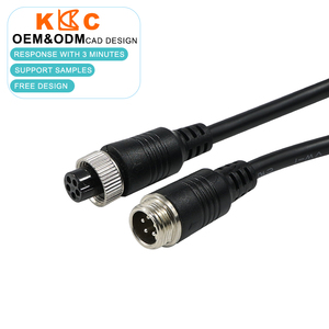 Waterdichte GX12-connector kabel, 2/3/4/5/6-pins vliegtuigstekker, mannelijke naar vrouwelijke kabelboom, voertuig CCTV - Product Image 1