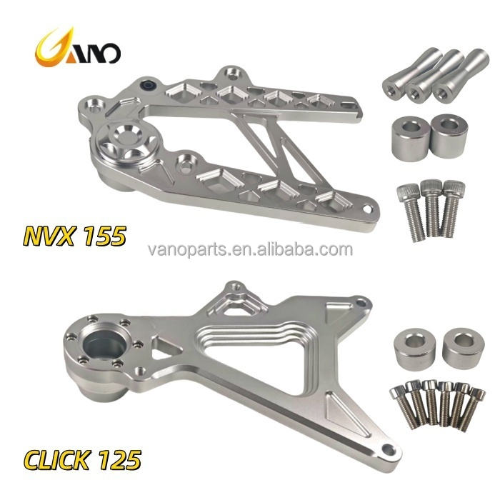 WANOU Racing CNC Aluminum Forged Rocker Arm Motorcycle Front Rear Swing ...