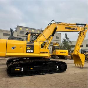 Excavatrice Komatsu PC220 d'occasion fiable, importée du Japon, faible consommation de carburant, performances stables, idéale pour les ingénieurs municipaux - Product Image 1