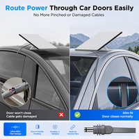 Kabel Daya DC Starlink Mini Pipih 3M 5M 18AWG Ultra-Tipis Tahan Air IP68 Anti-Jepit untuk RV Van Truk