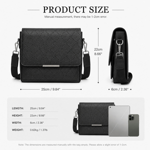 Sac à main minimaliste à rabat OEM ODM en cuir PU texturé gaufré, sac à bandoulière décontracté avec sangle réglable pour usage quotidien - Product Image 3