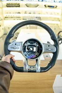 Volante con Diseño de Libélula en Cuero Compatible con <span class=keywords><strong>Mercedes</strong></span>-Benz Clase C <span class=keywords><strong>E</strong></span> W213 W203 W205 - Product Image 3