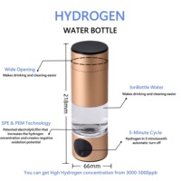 Bouteille d'infusion d'hydrogène ultrarapide de 5 minutes Tritan Copolyester 3000 ~ 5000PPB Générateur H2 portable à saturation élevée