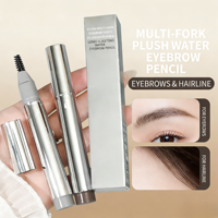 Crayon à sourcils multi-pointes waterproof personnalisé pour des traits naturels et effet poil à poil, idéal pour les sourcils clairsemés
