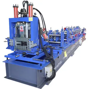 Fully Automatic Electrical Cutting C-shaped Steel Roll Forming Equipment Metal C Z Making Machine