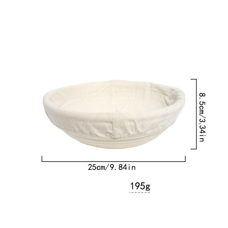 White-Round 25*8cm with cloth cover