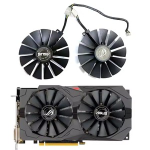 Nuevo ventilador GPU T129215SM de 95MM y 4 pines para <span class=keywords><strong>Asus</strong></span> Radeon RX 580 <span class=keywords><strong>570</strong></span> 470 Dual/Strix Gaming OC reemplazo de tarjeta gráfica - Product Image 1