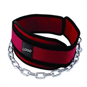 Adjustable Cowhide Bodyweight Training Gym Dipping <b>Belt</b> Chain Pull-Up Non-Slip Breathable Multiple Colors <b>Red</b>/Blue/Green/Grey - Product Image 1