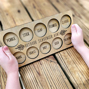 Activité naturelle Jouet d'apprentissage pour tout-petits <span class=keywords><strong>Jeu</strong></span> d'exploration en plein air Développement sensoriel Préscolaire Montessori Jouet <span class=keywords><strong>de</strong></span> chasse au trésor - Product Image 5