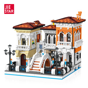 Blocs de construction de luxe Venise : 2926 pièces, modèle d'architecture modulaire de maison de canal européenne pour décoration de bureau et collection - Product Image 1