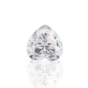 Provence loose gemstone heart cut moissanite diamond 1ct price DEF highest quality loose moissanite stones