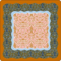 Tapis de Mahjong en Caoutchouc Motif Floral Aquarelle Couple de Canards Peint à la Main Bord Festonné Portable Durable Écologique Maison Moderne