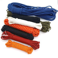 Cordon de fixation haute visibilité pour tente, fibre réfléchissante, multicolore, pour bâche de camping, corde de fixation au vent, longueur personnalisée, paracorde, sécurité nocturne