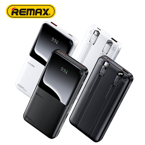 Banque d'alimentation Remax 10000mah <span class=keywords><strong>Chargeur</strong></span> portable avec câbles intégrés Charge rapide 22.5w USB-C Entrée/Sortie Batterie externe de voyage - Product Image 1