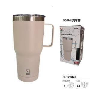 Vaso Térmico de Acero Inoxidable Erm de 900 ml, Taza Portátil para Auto con Aislamiento Térmico de 24 Horas y Tapa, Taza de Viaje - Product Image 3