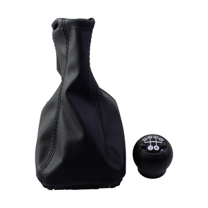 Car Gear <b>Knob</b> Leather Black 5-Speed Manual <b>Shift</b> Cover For Opel Combo C 2001-2011 - Product Image 4