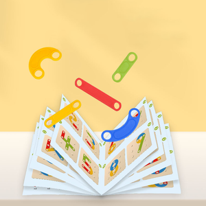 Kustom tabung baru teka-teki balok susun papan permainan mainan pendidikan untuk anak-anak usia 5 7 tahun uniseks kayu plastik fantasi Sci Fi - Product Image 5