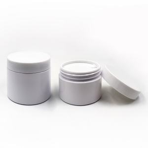 บรรจุภัณฑ์เครื่องสำอางและอาหารแบบขายส่ง ขนาด 100 มล. 150 มล. 200 มล. 250 มล. 300 มล. ขวดครีมพลาสติก PET สีเหลืองอำพันและสีดำ พร้อมฝาสีดำ - Product Image 5