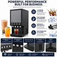 Distributeur de boissons instantanées en poudre à 4 saveurs, machine à café, lait, thé en poudre pour hôtel, cantine, couleur personnalisée
