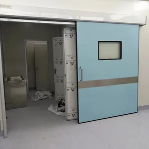 Fabricage Automatische Hermetische Luchtdichte Schuifdeur Voor Ziekenhuis Operatie Kamer Grade Cleanroom Systeem Cleanroom Deuren