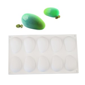Mango Mousse Cake Mold 10 Cavity <b>Silicone</b> Realistic Fruit Shape For <b>Baking</b> Desserts Pudding - Product Image 1