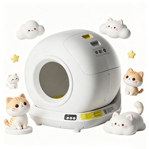 Factory Supply Electric <b>Cat</b> Litter <b>Box</b> Kattenbak Replaceable Deodorizing Filter Fresh Air Automatic Litter <b>Box</b> - Product Image 1