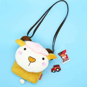 New Arrival <b>Cartoon</b> Character Kindergarten School <b>Backpack</b> Plush Material Zipper Closure Weight Reduction Unisex - Product Image 4