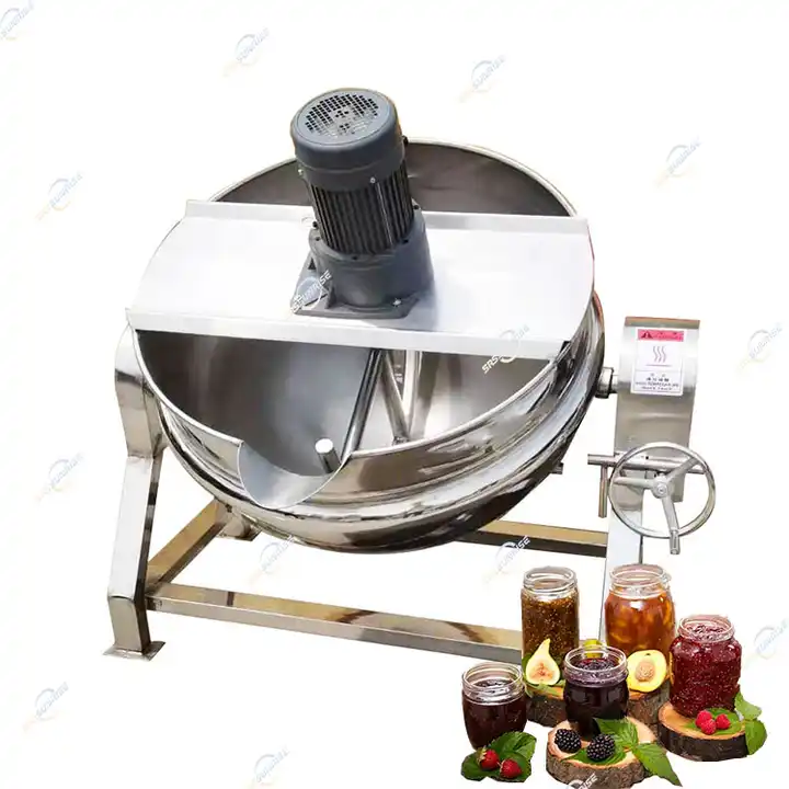Stainless Steel Full-Automatic Electric Steam Heating Cooking Pot Stirrer  Mixer Sauce Electric Automatic Cooking Pot - China Cooking Mixer,  Industrial Cooking Mixer