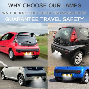 เทคโนโลยีเติ้งตี้ไฟส่องป้ายทะเบียน LED แบบใส แสงสีขาว สำหรับ Citroen C1 MK โลโก้ 107 อะไหล่ทดแทน - Product Image 5
