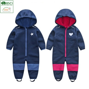 Overol Infantil Impermeable y Cortavientos con Capucha de Forro Polar Cálido para Bebés - Product Image 1