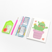 Cuaderno Espiral con Diamantes, Estilo Coreano, para la Escuela u Oficina, Regalos Promocionales, Diseño de Dibujos Animados, Pequeño y Lindo