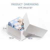 Boîtes cadeaux personnalisées en carton blanc de luxe de grande taille avec couvercles pour Noël, anniversaire, artisanat