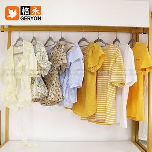 Geryon 复古女士衬衫 现成休闲风格 清洁混色设计 夏季款 中国产二手衣服批量包邮 - Product Image 4