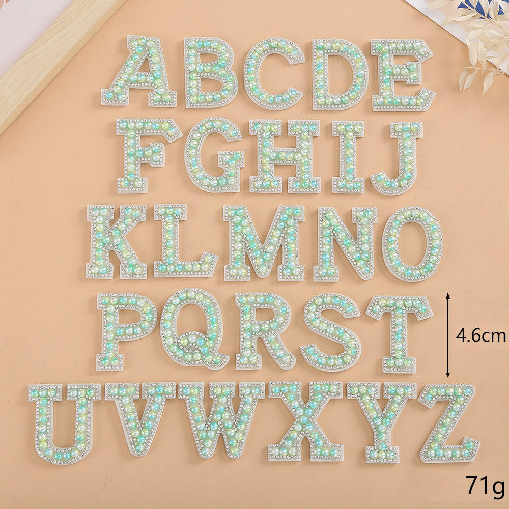 26 letter-grass green color