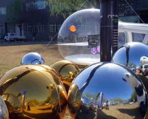 अनुकूलित बड़े pvc सिल्वर मिरर पार्टी गुब्बारे छुट्टी विज्ञापन inflatable दर्पण गेंदों गुणवत्ता सजावट आपूर्ति - Product Image 1