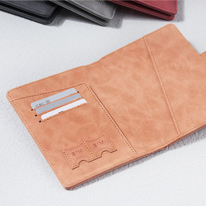 Custom Logo Jiusi Luxury Travel PU Leather Passport <b>Holder</b> Cover <b>Wallet</b> with SIM <b>Card</b> Slot Functional <b>Card</b> Ticket <b>Holder</b> - Product Image 5