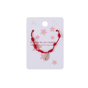 Braccialetto Pulsera G in Acciaio Inossidabile con Sette Nodi, Bracciale Fatto a Mano con Charm di Protezione - Product Image 1