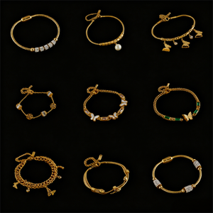 Pulsera de Bisutería de Acero Inoxidable, Resistente al Agua y que No se Desvanece, con Dijes - Product Image 3