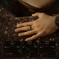Vente en gros de moniteur de fréquence cardiaque pour le sport, anneau intelligent, compteur de pas en acier inoxydable étanche avec contrôle par application pour la santé et la forme physique