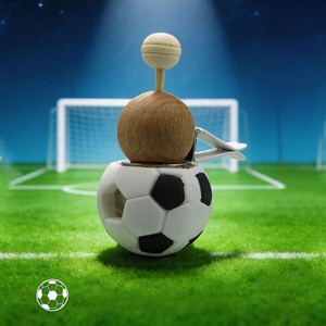 Empty 5 ml Football Shape Glass Liquid <strong>Diffuser</strong> Bottles with <strong>Vent</strong> <strong>Clip</strong> for Car Air Freshener Long Lasting Scent - Product Image 4