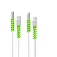 Vente flash pour protecteur de câble de téléphone, protecteur de câble de chargeur, protecteur de câble micro USB, protecteur spiralé